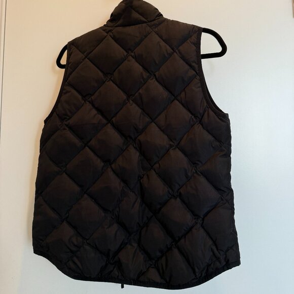 J. Crew Black Quilted Vest size s - Picture 2 of 3